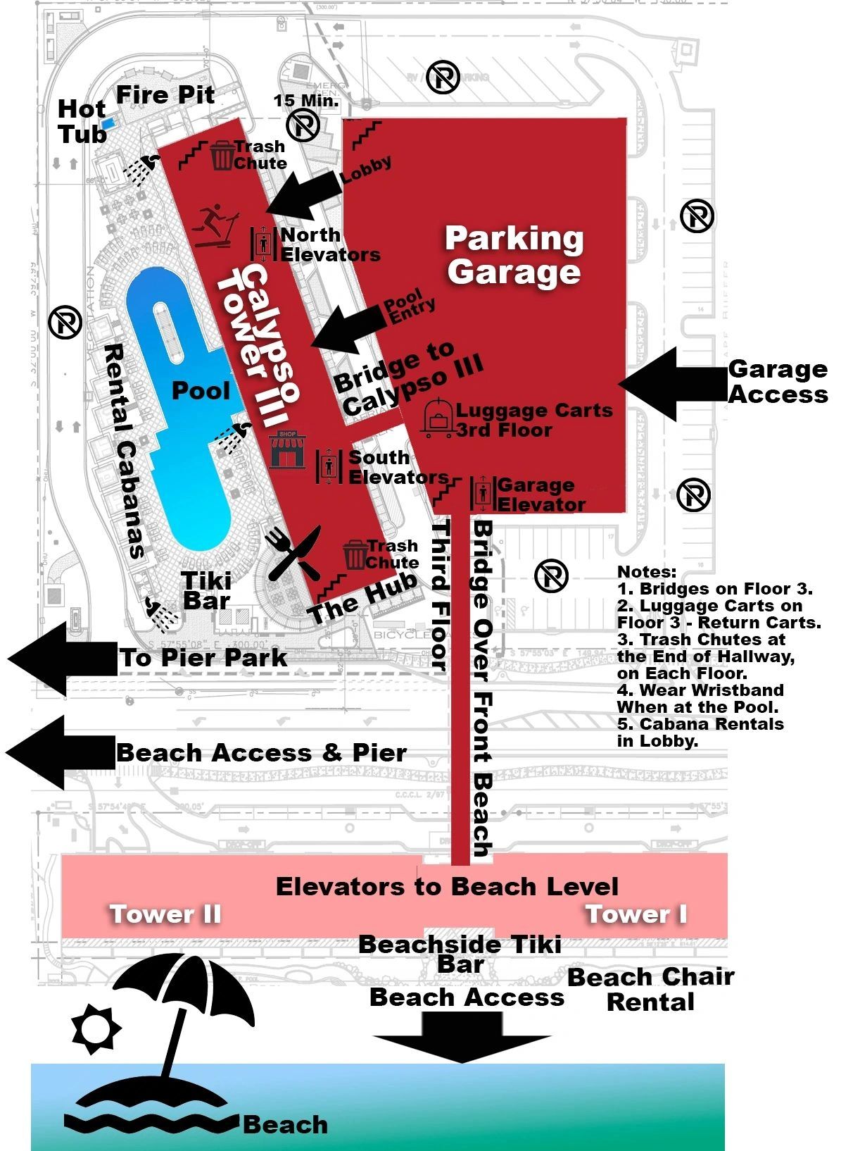 Calypso 3 Resort Map